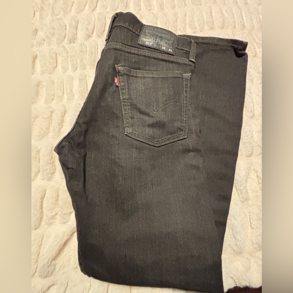Levi's Men's Black Slim Straight Jeans